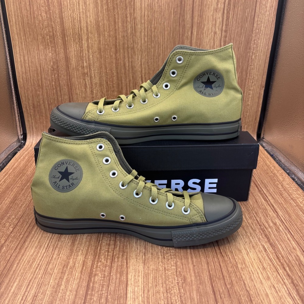 Converse CTAS Hi Mens 10 Womens 12 In The Weeds Olive Green A19849F High Top